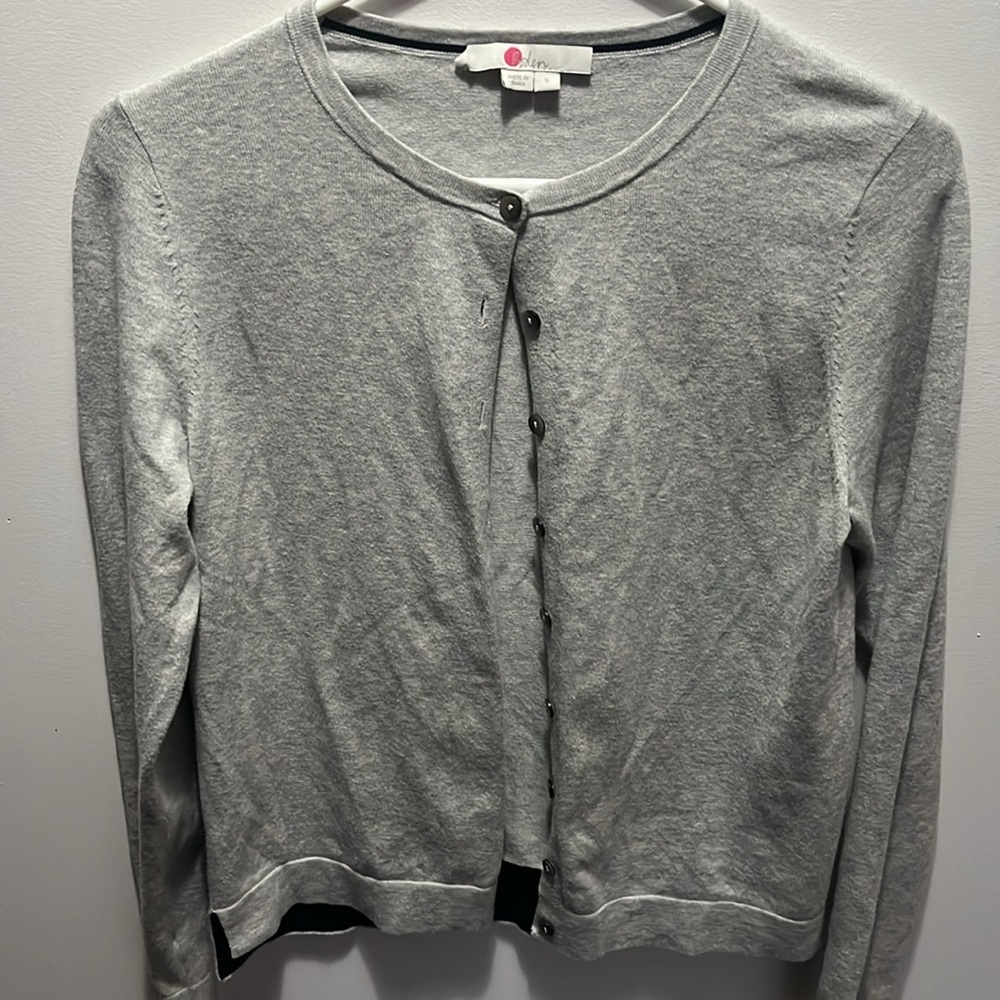 Boden Grey Cardigan Sz S